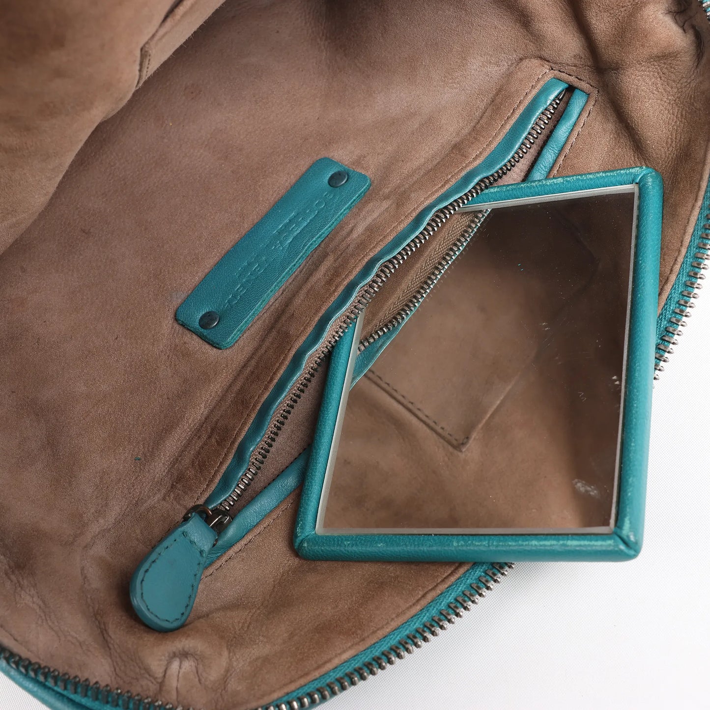 Bottega Veneta Nodini Intrecciato Leather Crossbody Bag in Green