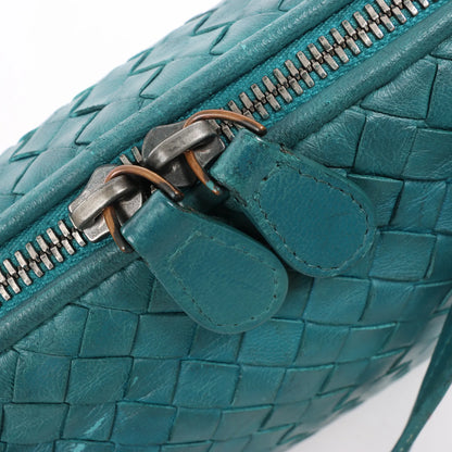Bottega Veneta Nodini Intrecciato Leather Crossbody Bag in Green