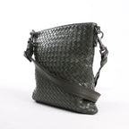 Bottega Veneta Nappa Intrecciato VN Crossbody Messenger Bag in Green