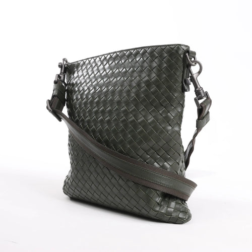 Bottega Veneta Bolso bandolera tipo bandolera de napa Intrecciato VN en verde