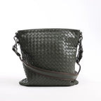 Bottega Veneta Nappa Intrecciato VN Crossbody Messenger Bag in Green