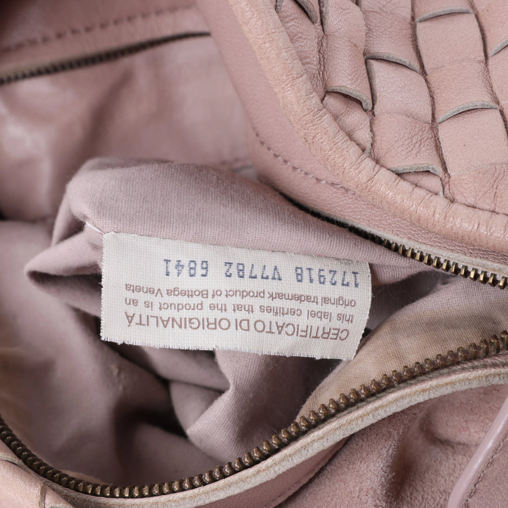 Bottega Veneta Intrecciato Leather Shoulder bag in Pink