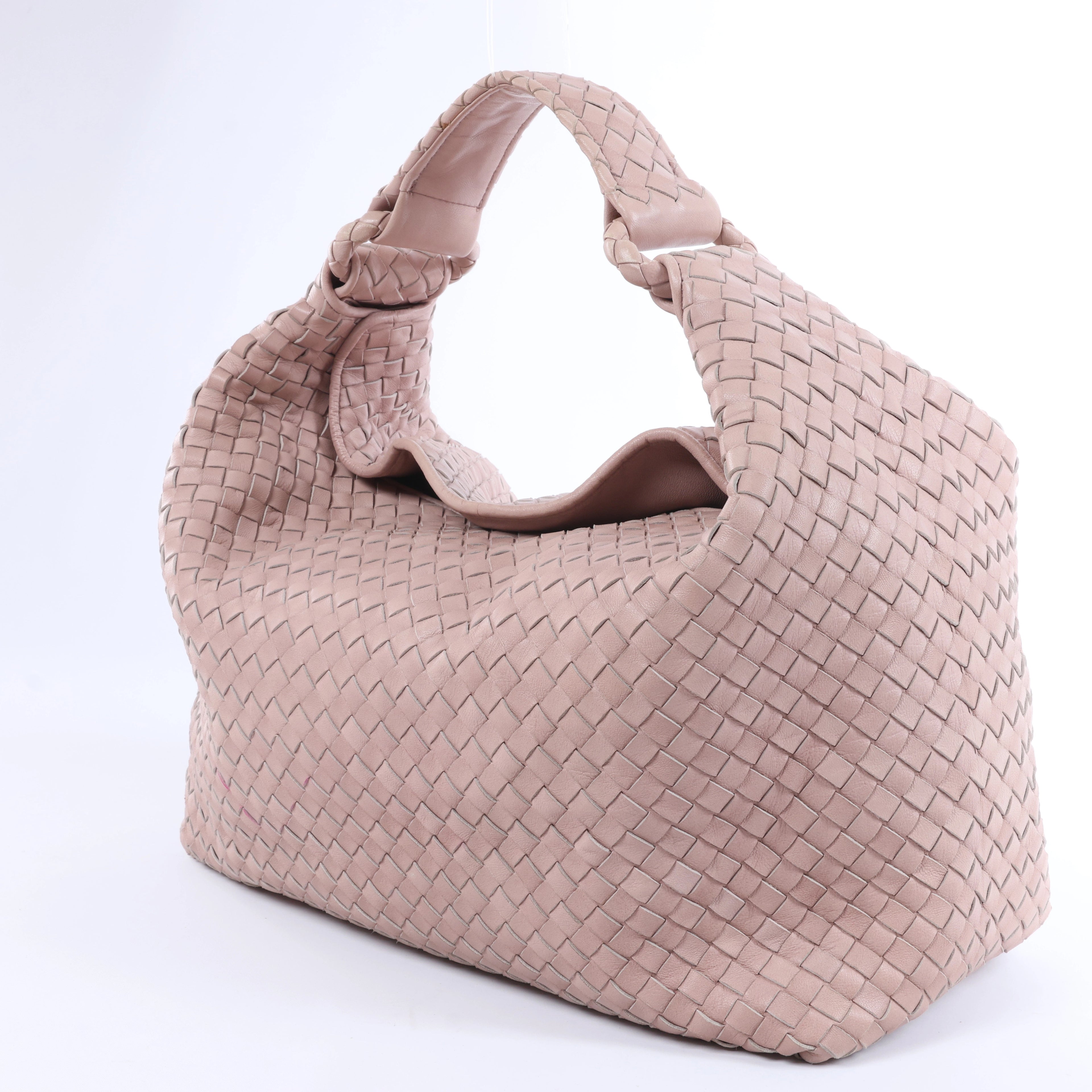 Bottega Veneta Intrecciato Leather Shoulder bag in Pink