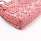 Bottega Veneta Nodini Intrecciato Leather Crossbody Bag in Pink