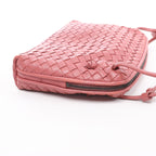Bottega Veneta Nodini Intrecciato Leather Crossbody Bag in Pink