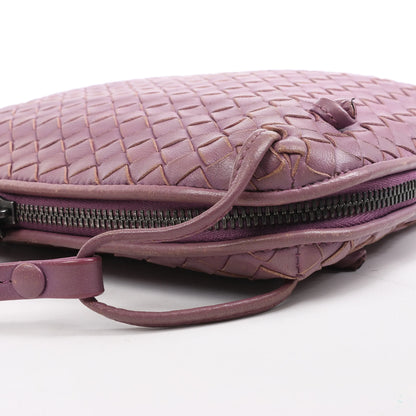 Bottega Veneta Nodini Intrecciato Leather Crossbody Bag in Purple
