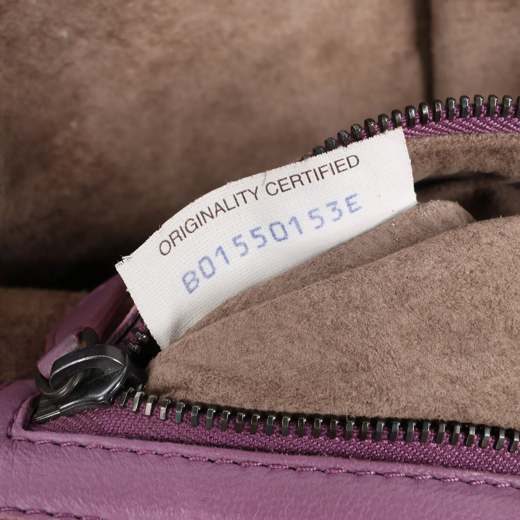 Bottega Veneta Nodini Intrecciato Leather Crossbody Bag in Purple