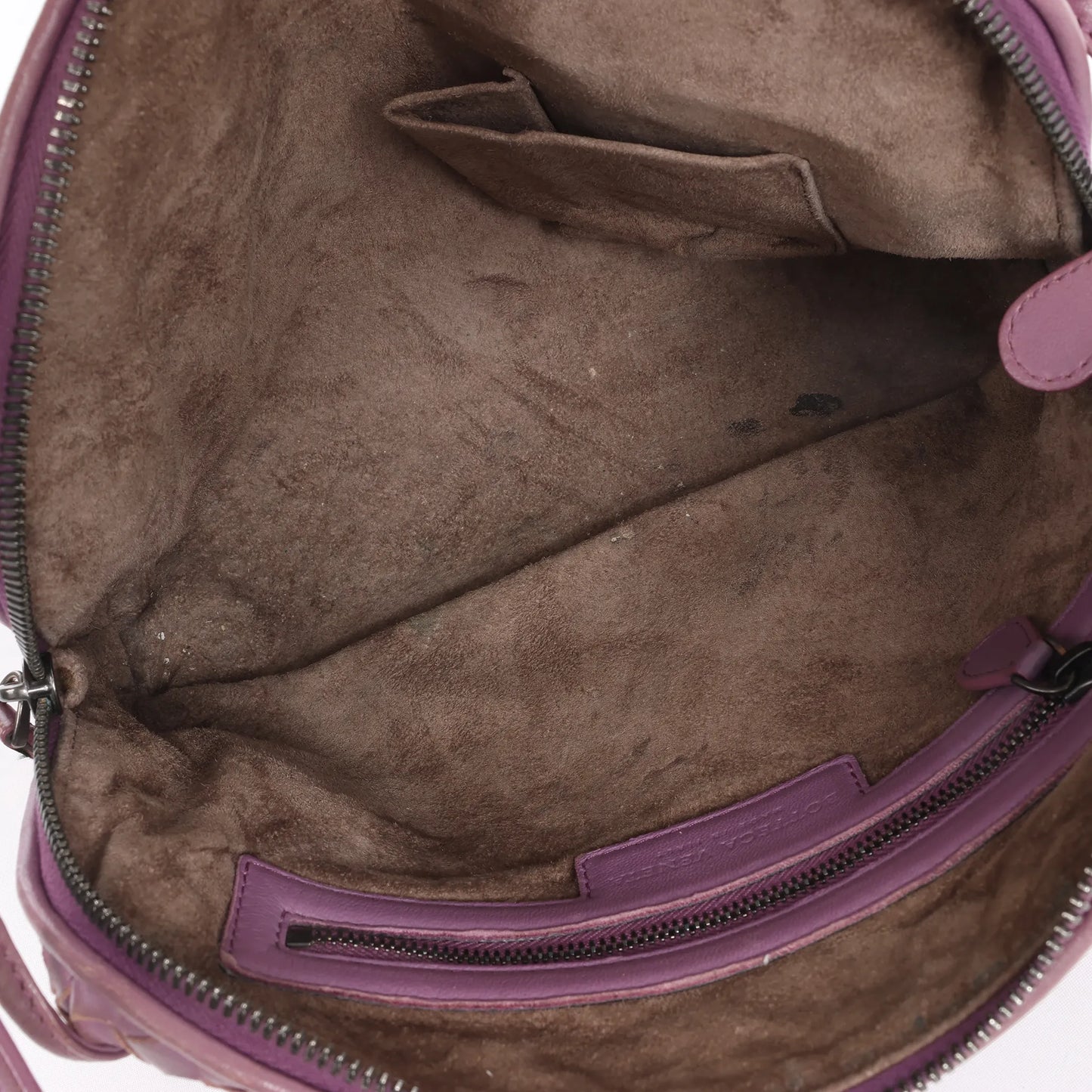 Bottega Veneta Nodini Intrecciato Leather Crossbody Bag in Purple