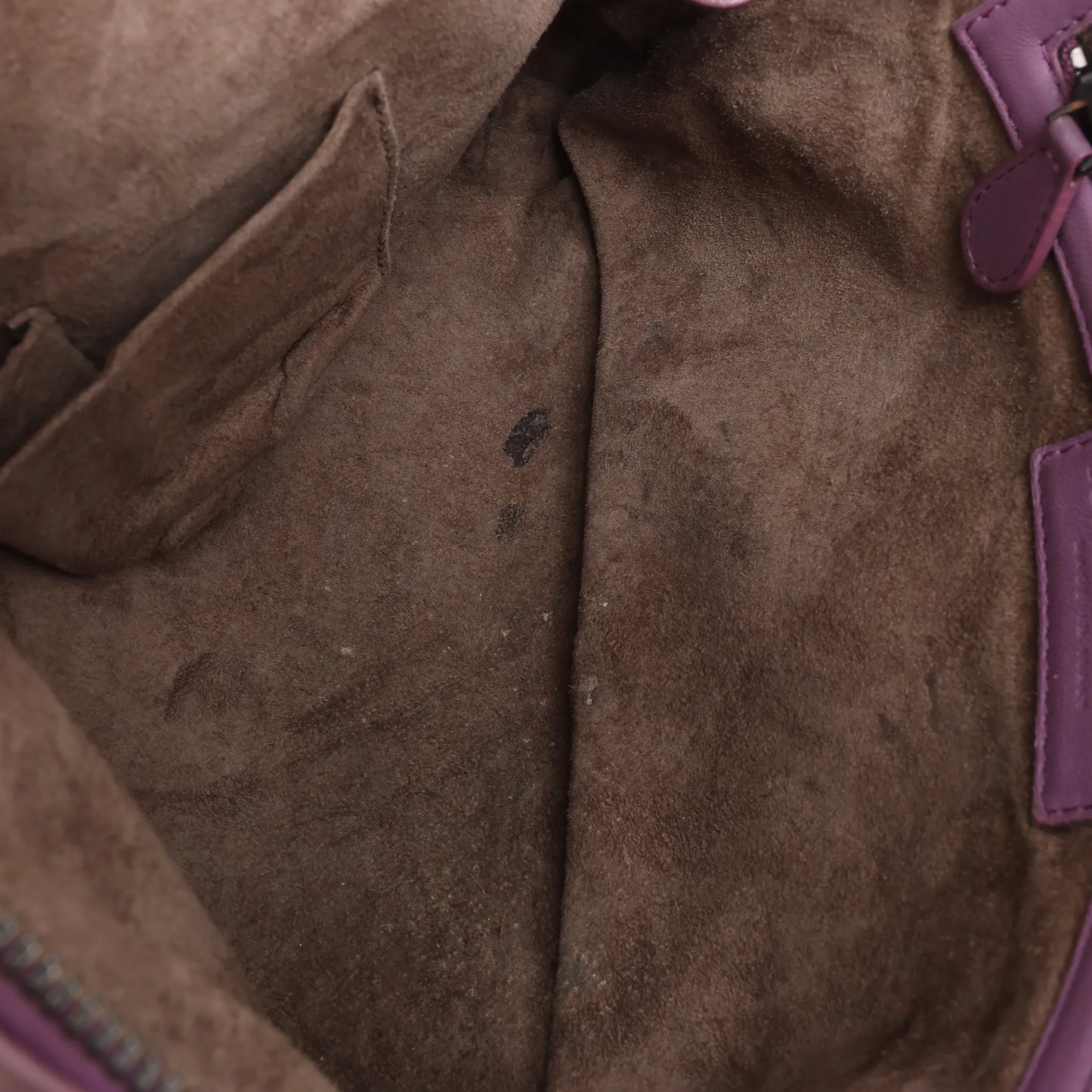 Bottega Veneta Nodini Intrecciato Leather Crossbody Bag in Purple