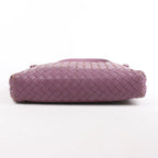 Bottega Veneta Nodini Intrecciato Leather Crossbody Bag in Purple
