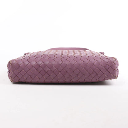 Bottega Veneta Nodini Intrecciato Leather Crossbody Bag in Purple