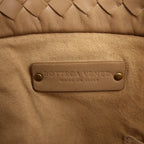 Bottega Veneta Intrecciato Leather Shoulder Bag in Beige
