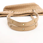 Bottega Veneta Intrecciato Leather Shoulder Bag in Beige