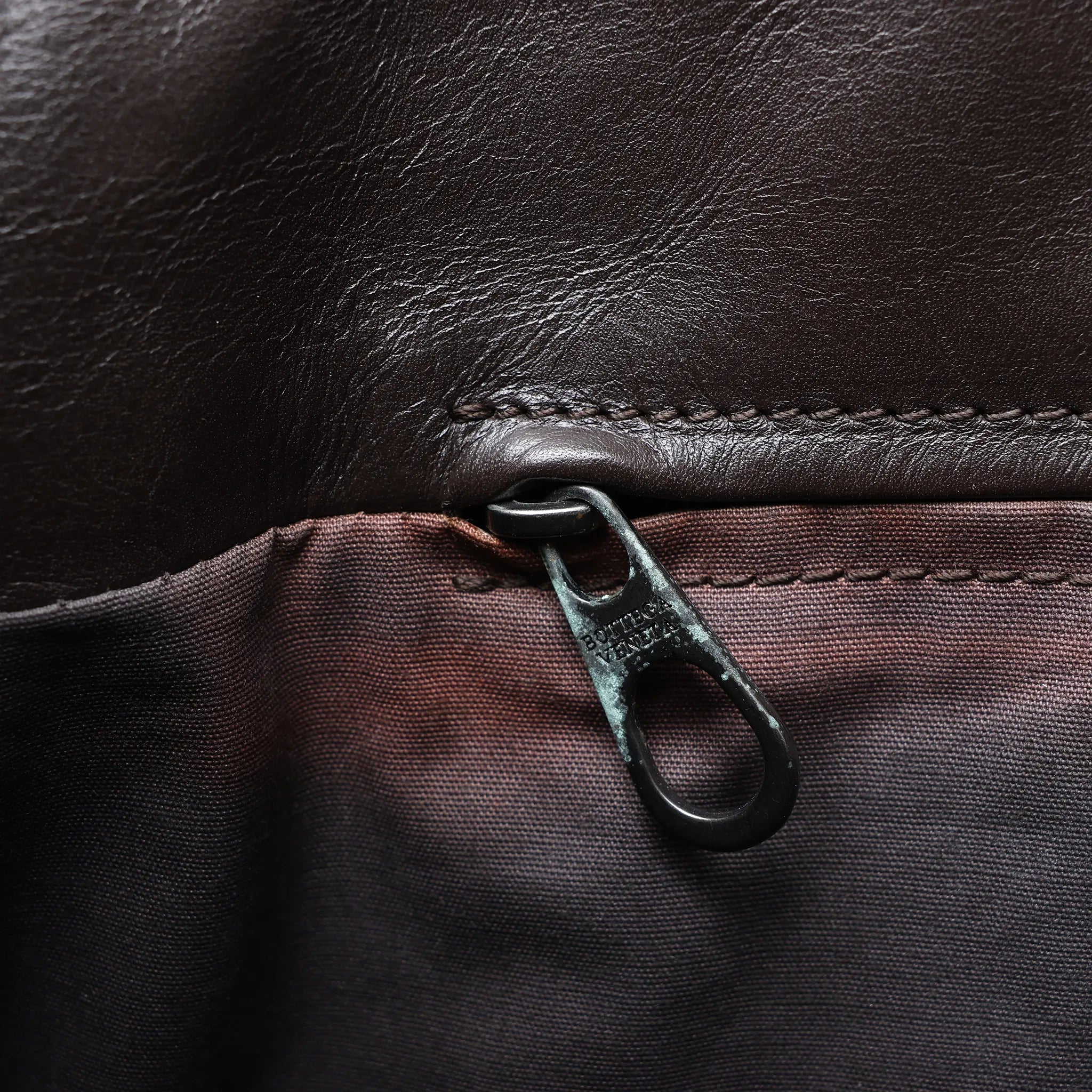 Bottega Veneta Intrecciato Leather Shoulder Bag in Brown