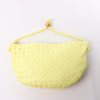 Bottega Veneta Intrecciato Medium Turns Pouch Leather Shoulder bag in Yellow