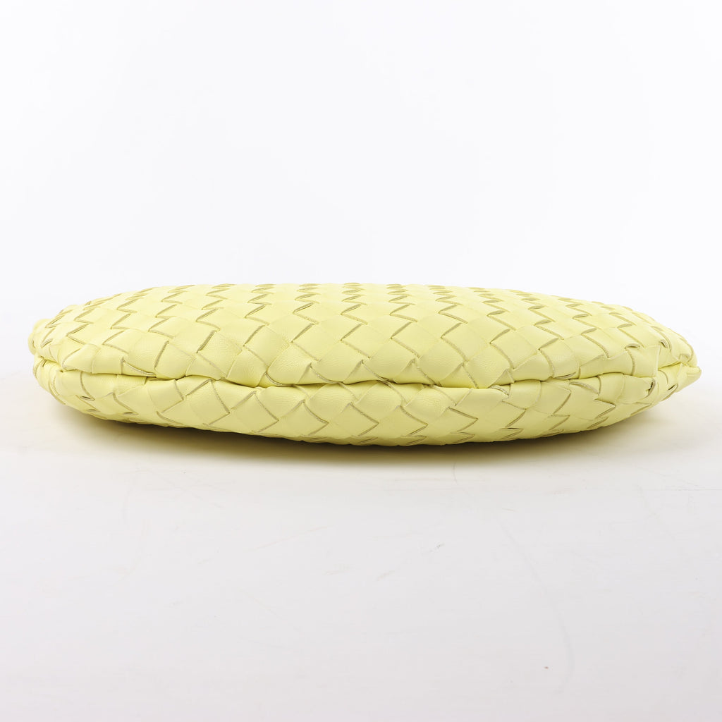 Bottega Veneta Intrecciato Medium Turns Pouch Leather Shoulder bag in Yellow