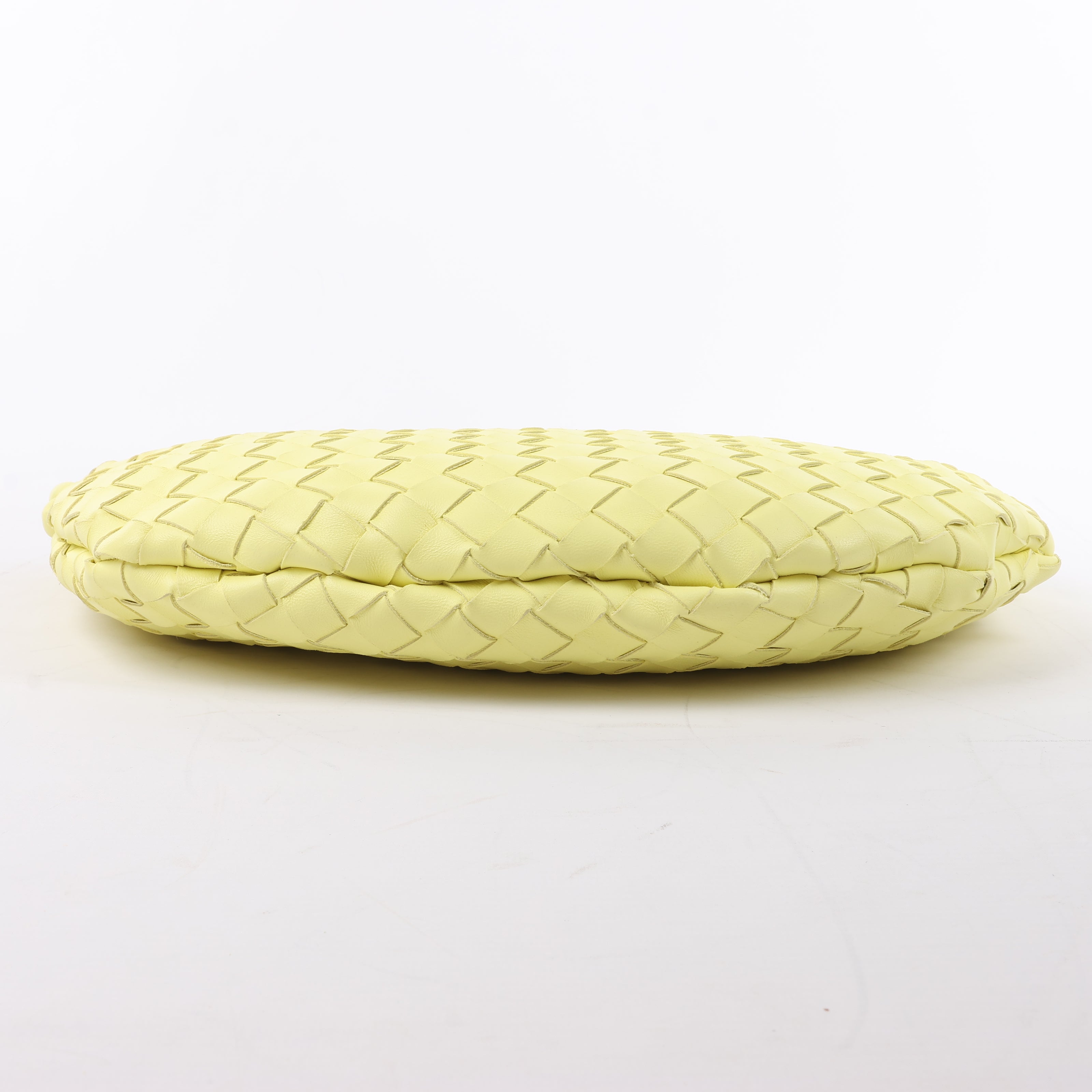 Bottega Veneta Intrecciato Medium Turns Pouch Leather Shoulder bag in Yellow