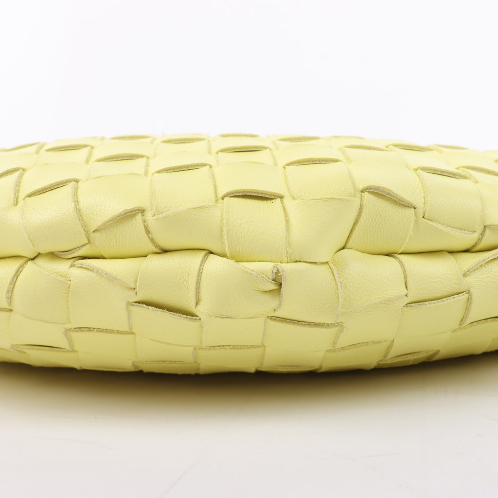 Bottega Veneta Intrecciato Medium Turns Pouch Leather Shoulder bag in Yellow