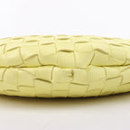 Bottega Veneta Intrecciato Medium Turns Pouch Leather Shoulder bag in Yellow