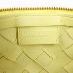 Bottega Veneta Intrecciato Medium Turns Pouch Leather Shoulder bag in Yellow