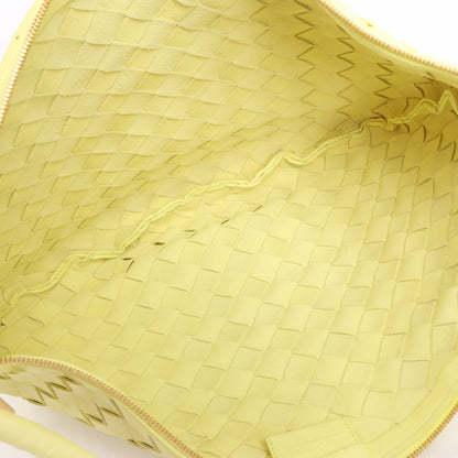 Bottega Veneta Intrecciato Medium Turns Pouch Leather Shoulder bag in Yellow