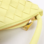 Bottega Veneta Intrecciato Medium Turns Pouch Leather Shoulder bag in Yellow