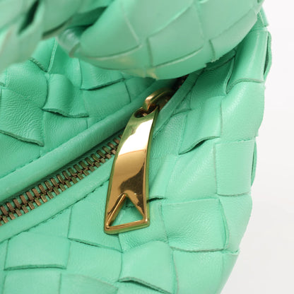 Bottega Veneta Intrecciato Mini Jodie Leather Handbag in Green