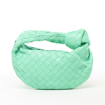 Bottega Veneta Intrecciato Mini Jodie Leather Handbag in Green