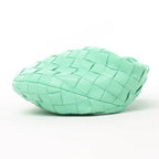 Bottega Veneta Intrecciato Mini Jodie Leather Handbag in Green