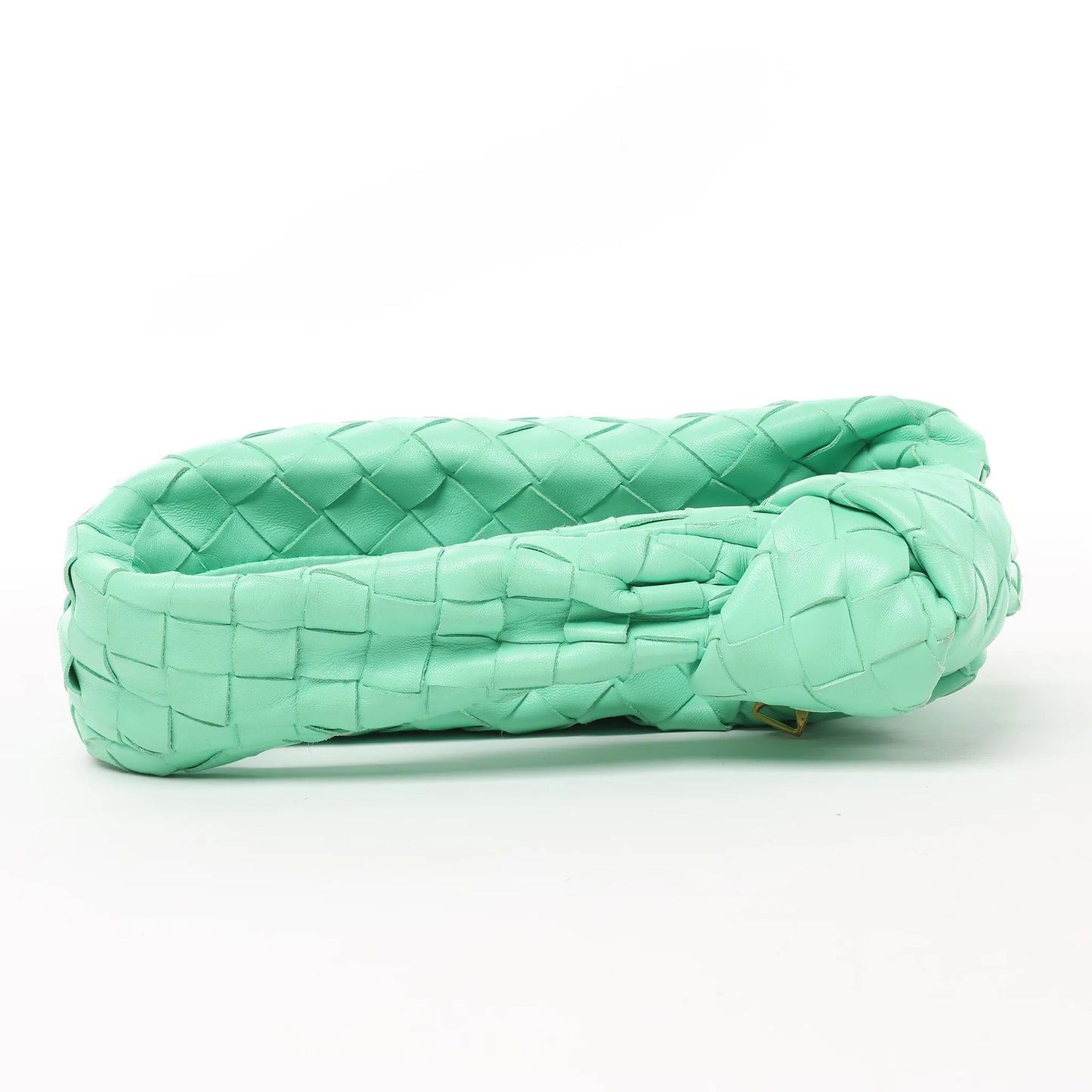 Bottega Veneta Intrecciato Mini Jodie Leather Handbag in Green