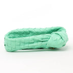 Bottega Veneta Intrecciato Mini Jodie Leather Handbag in Green