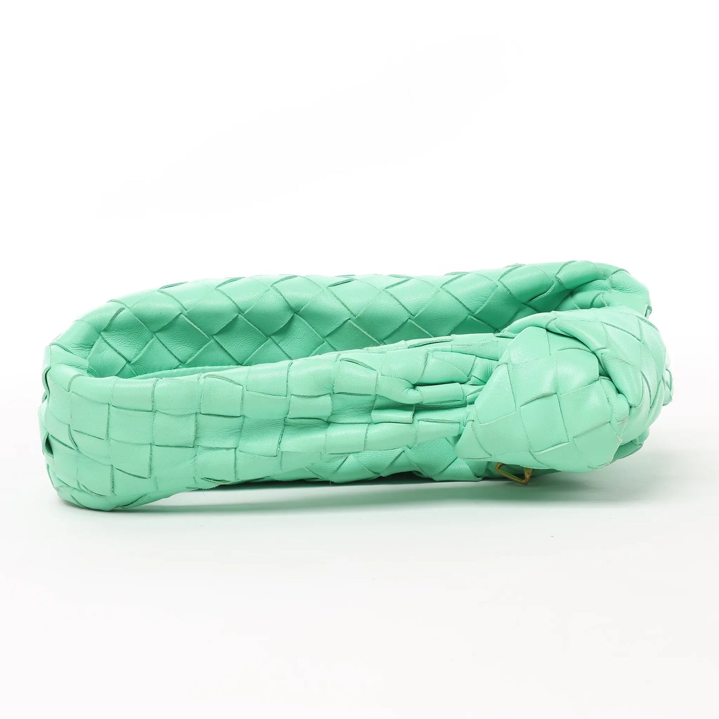 Bottega Veneta Intrecciato Mini Jodie Lederhandtasche in Grün