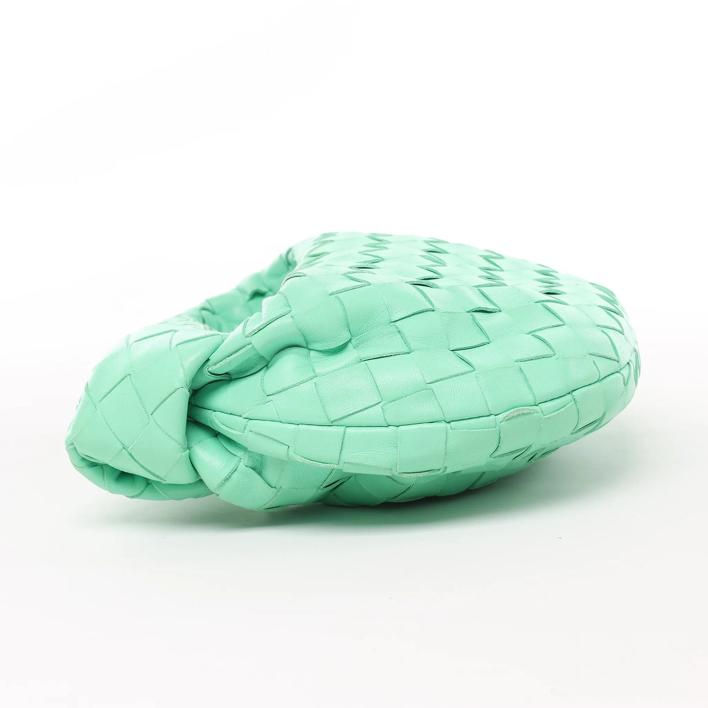 Bottega Veneta Intrecciato Mini Jodie Leather Handbag in Green