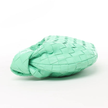 Bottega Veneta Intrecciato Mini Jodie Leather Handbag in Green