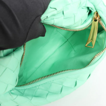 Bottega Veneta Intrecciato Mini Jodie Leather Handbag in Green
