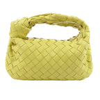 Bottega Veneta Intrecciato Mini Jodie Leather Handbag in Yellow-Green