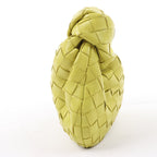 Bottega Veneta Intrecciato Mini Jodie Leather Handbag in Yellow-Green