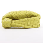 Bottega Veneta Intrecciato Mini Jodie Leather Handbag in Yellow-Green