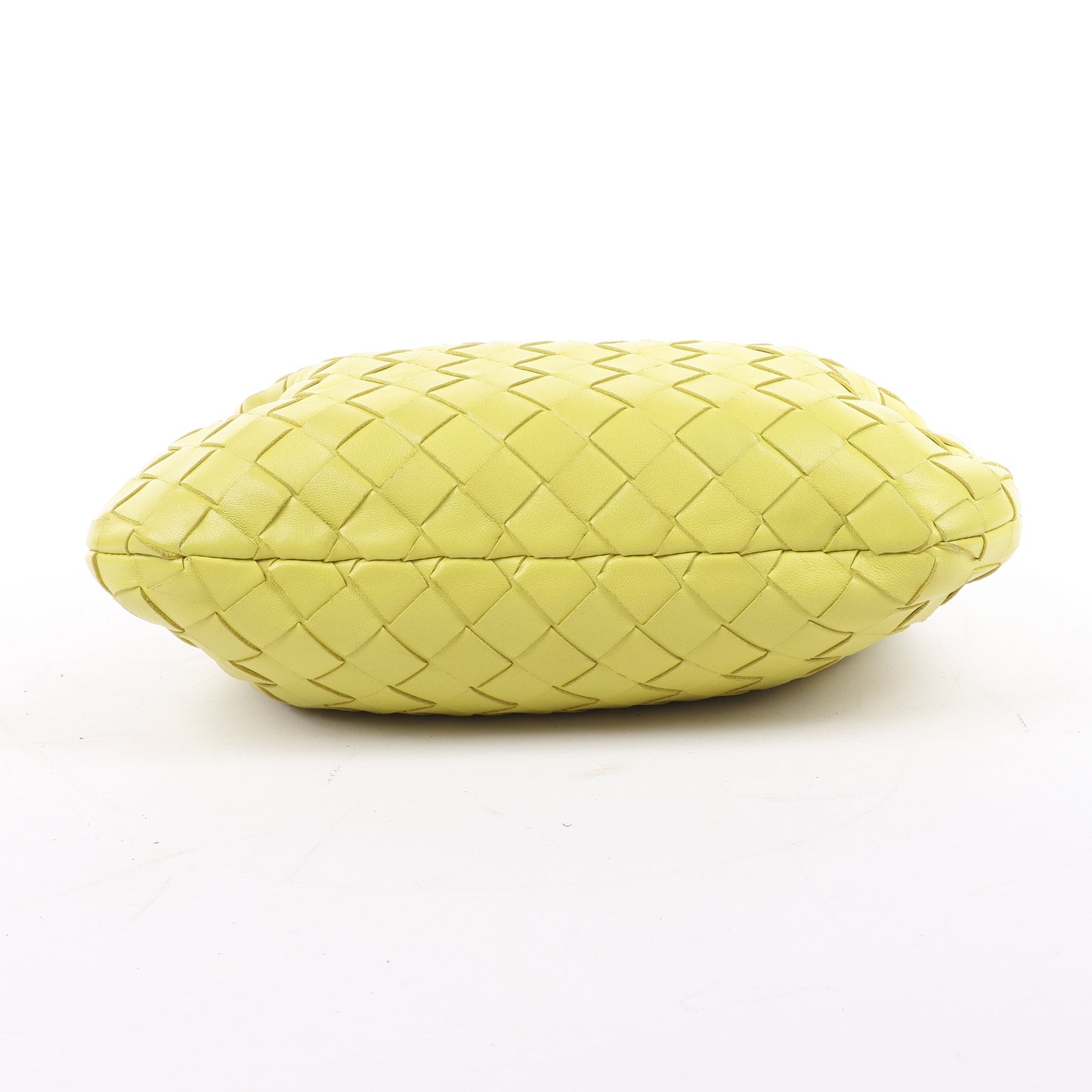 Bottega Veneta Intrecciato Mini Jodie Leather Handbag in Yellow-Green