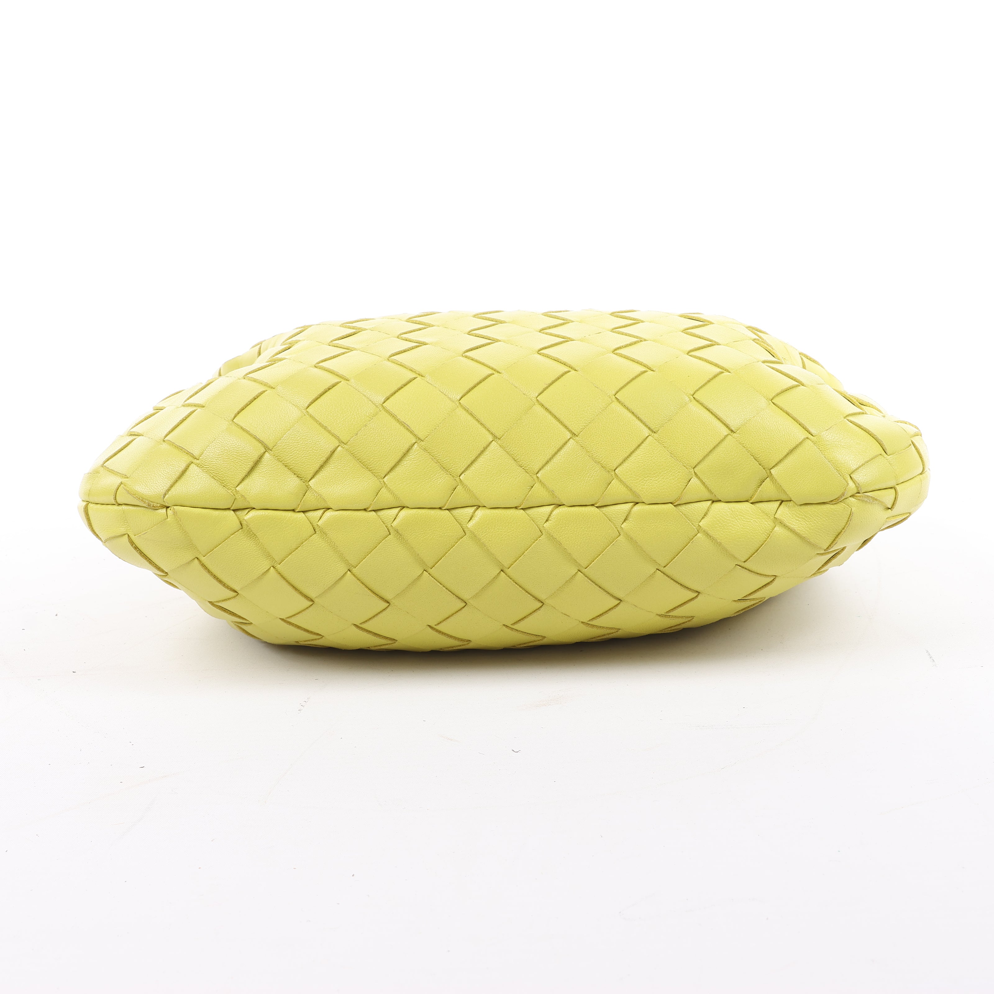 Bottega Veneta Intrecciato Mini Jodie Leather Handbag in Yellow-Green