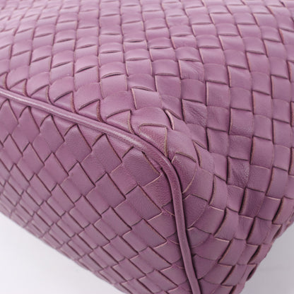 Bottega Veneta Sac à bandoulière en cuir Intrecciato en violet
