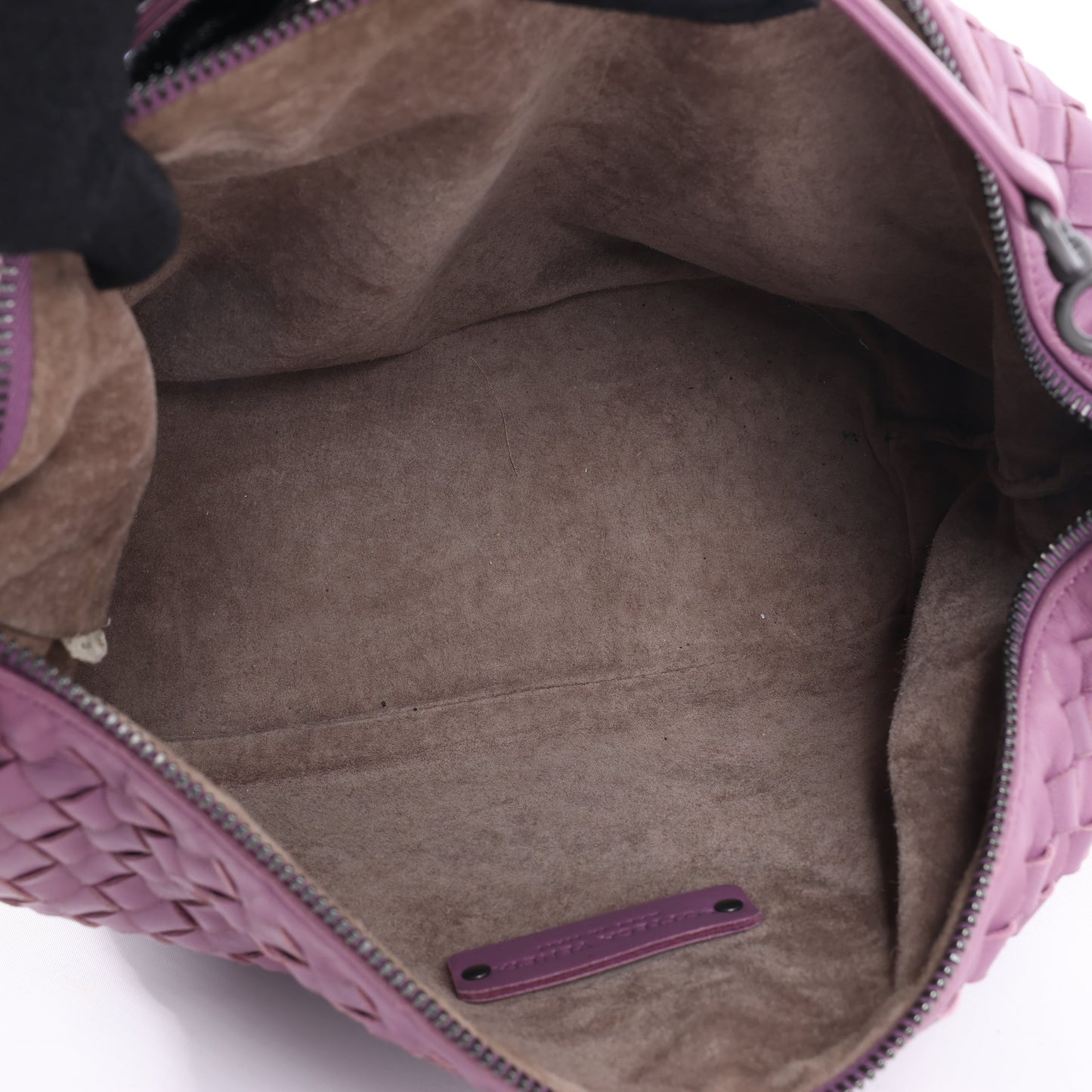 Bottega Veneta Sac à bandoulière en cuir Intrecciato en violet