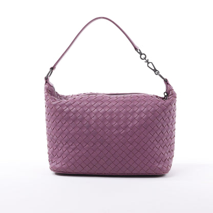 Bottega Veneta Sac à bandoulière en cuir Intrecciato en violet