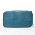 Bottega Veneta Intrecciato Roma Leather Handbag in Blue