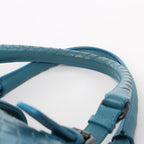 Bottega Veneta Intrecciato Roma Leather Handbag in Blue