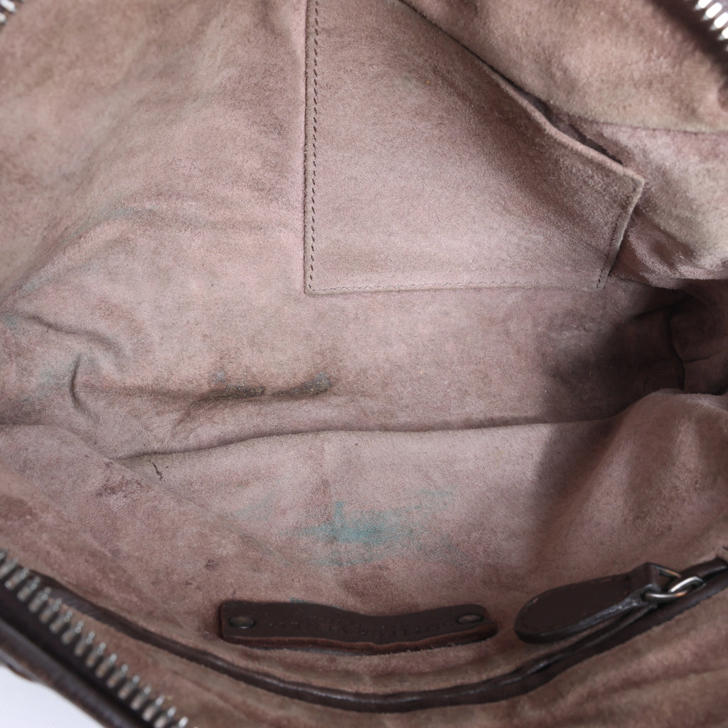 Bolso cruzado Bottega Veneta Cassette Maxi Intrecciato de piel en color beis