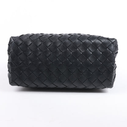 Bottega Veneta Intrecciato Small Andiamo Leather 2Way Handbag in Black