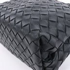 Bottega Veneta Intrecciato Small Andiamo Leather 2Way Handbag in Black