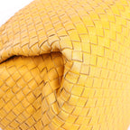 Bottega Veneta Intrecciato Leather Shoulder Bag in Yellow
