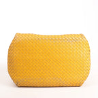 Bottega Veneta Intrecciato Leather Shoulder Bag in Yellow
